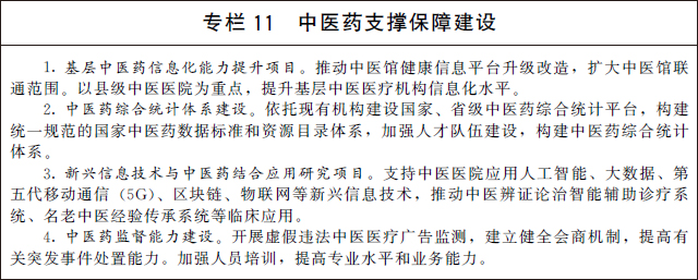 十四五中医药发展规划