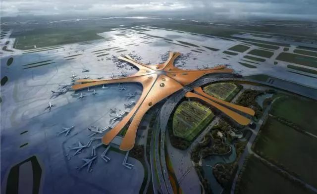 大兴机场设计效果图，图片来源：ADP Ingenierie