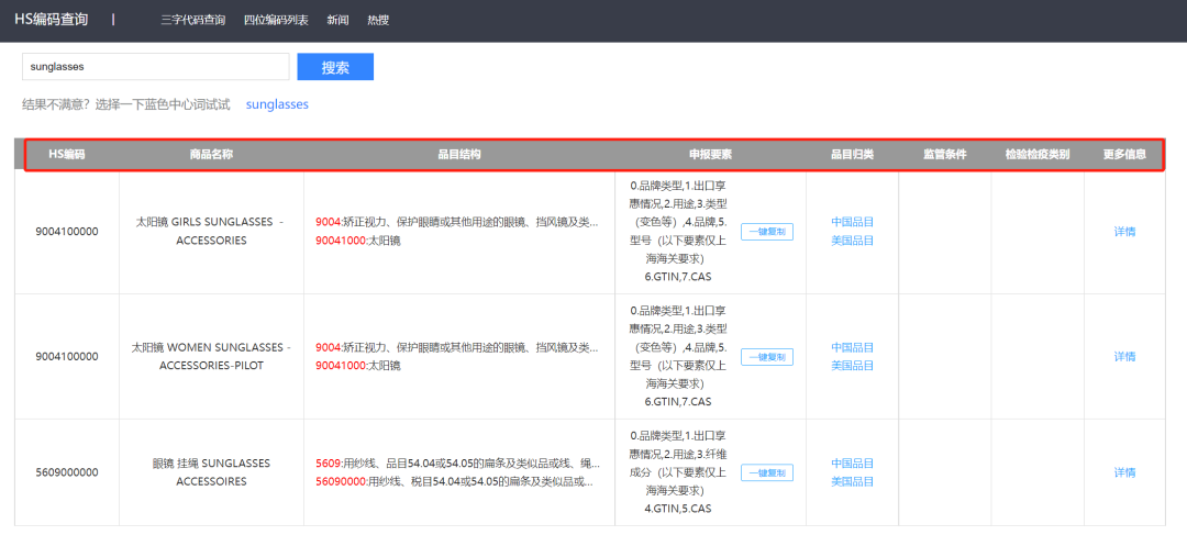 海关编码怎么查询