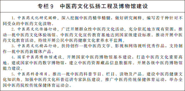 十四五中医药发展规划