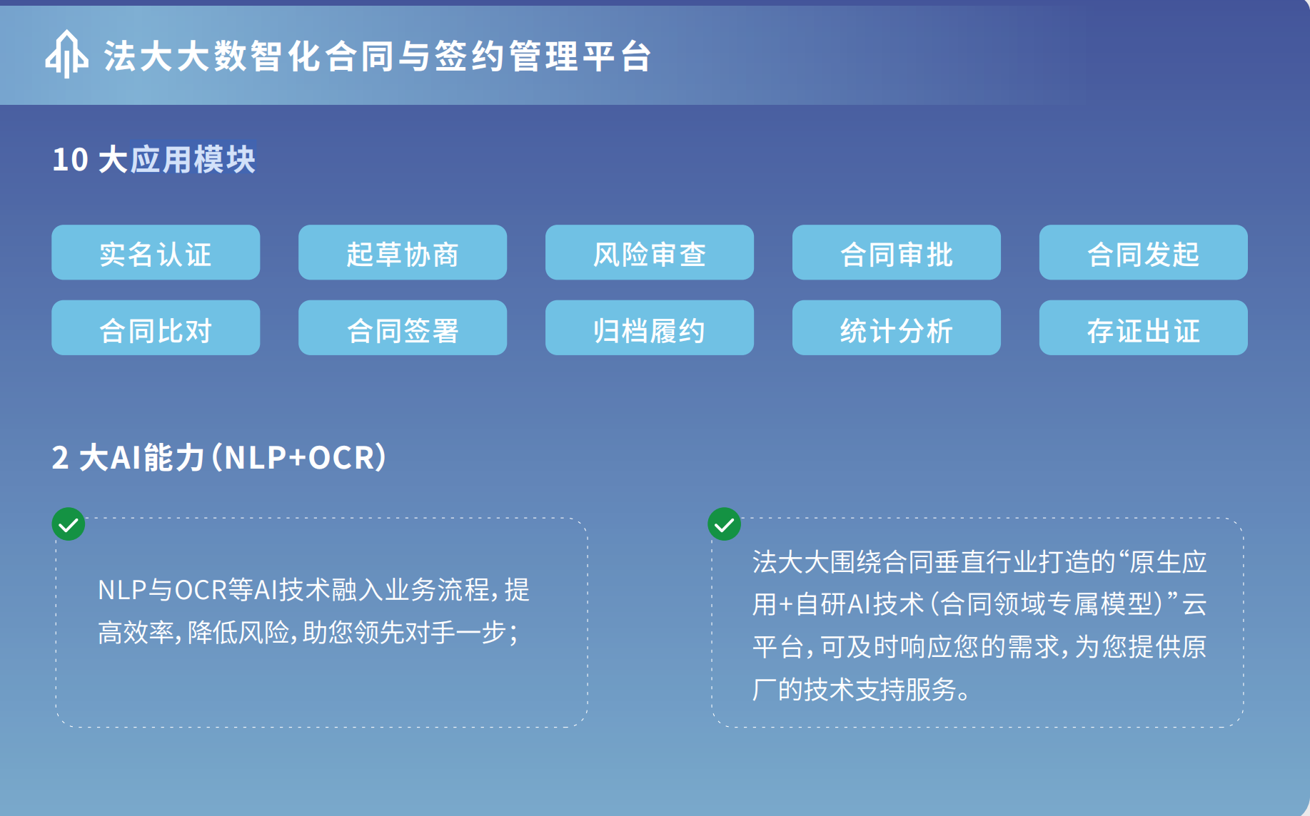 《法大大数智化合同与签约管理平台》